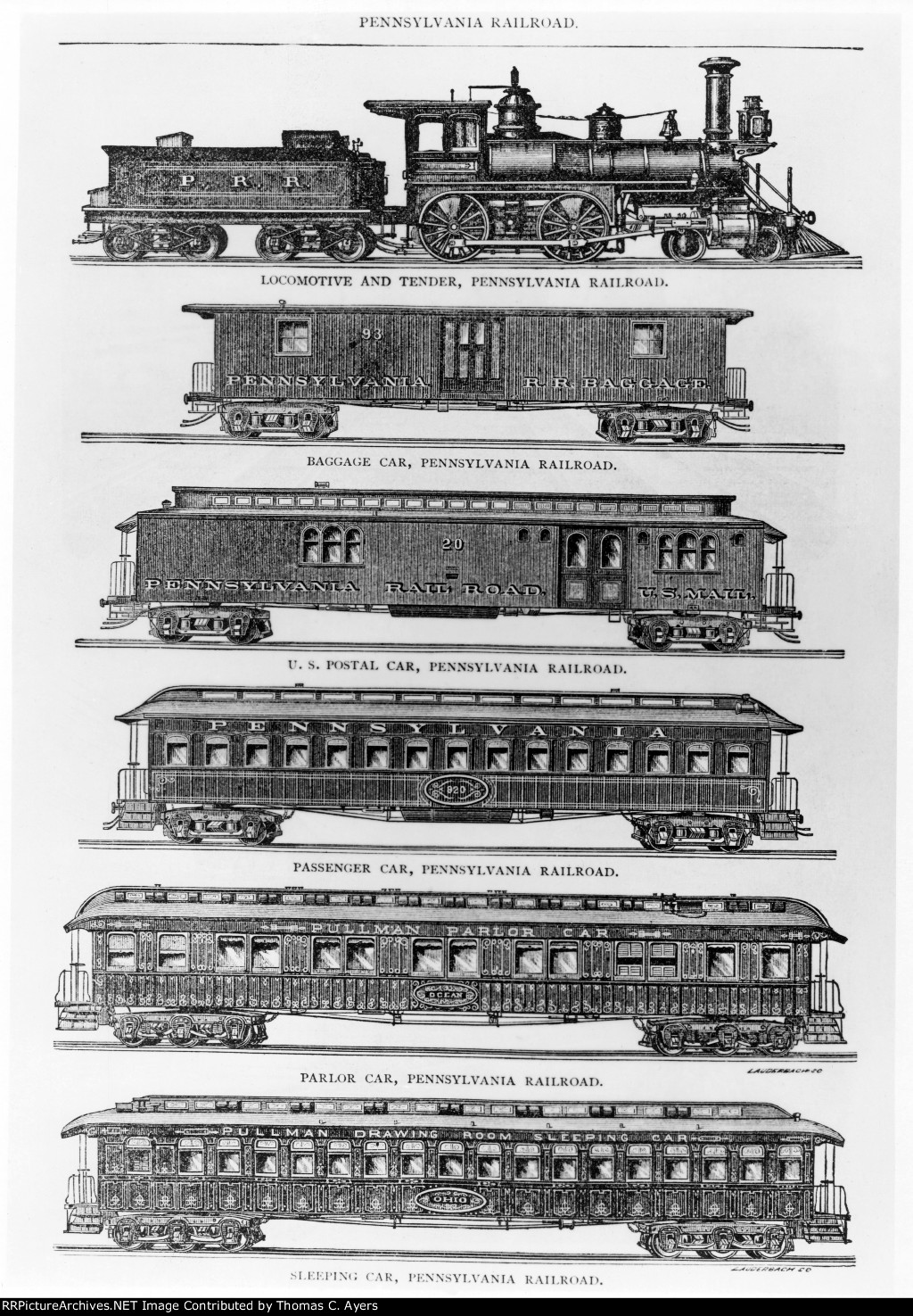 PRR Passenger Train, c. 1890